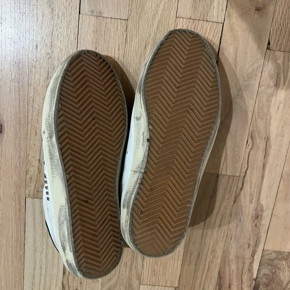 Golden Goose White and Gray Sneakers - Picture 6 of 8